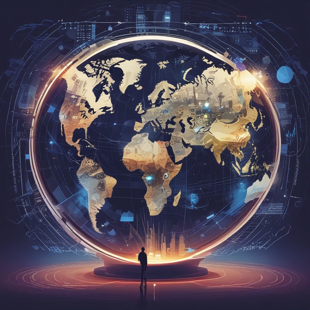 Digital world background